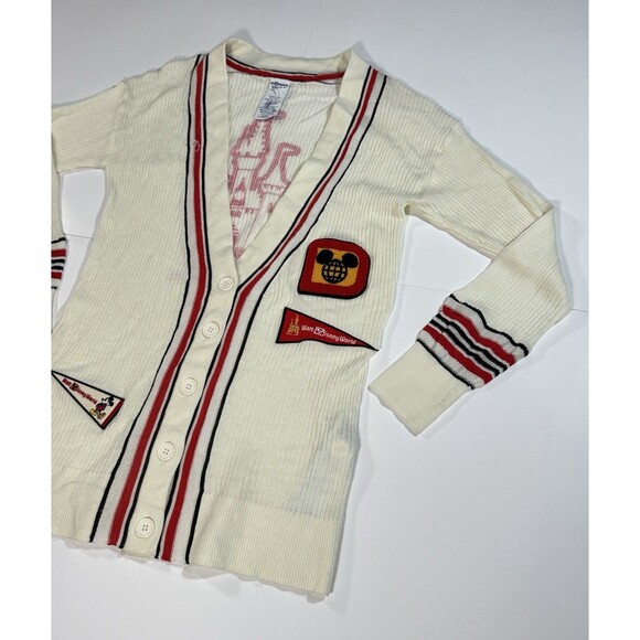 Disney 50th Anniversary Vault Collection Pennants Cardigan Sweater Retro 2022 Sm - Picture 3 of 11